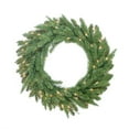 thumbnail image 1 of Northlight 30" Pre-Lit PE/PVC Mixed Pine Artificial Christmas Wreath - Clear Lights, 1 of 1