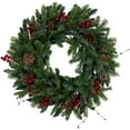 thumbnail image 1 of Northlight 30'' Red Berries and Pine Cones Christmas Wreath, Unlit, 1 of 6