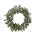 thumbnail image 1 of Northlight 30" Unlit Snow Mountain Pine Artificial Christmas Wreath, 1 of 1