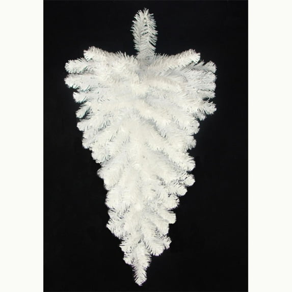 Northlight 30" Snow White Artificial Teardrop Xmas Swag - Unlit