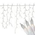 thumbnail image 1 of Northlight Mini Icicle Christmas Lights - Clear - 9.5' White Wire - 300ct, 1 of 5