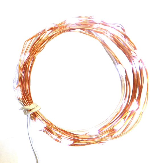 Northlight 30ct Micro Fairy LED Battery Operated String Lights Orange -9.6' Orange Wire