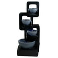 thumbnail image 1 of Northlight 32" Black and Gray Four-tier Modern Outdoor Garden Water Fountain, 1 of 5