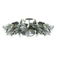 thumbnail image 1 of Northlight 32" Iced Leaves and Winter Berries Artificial Christmas Pillar Candle Holder, 1 of 4