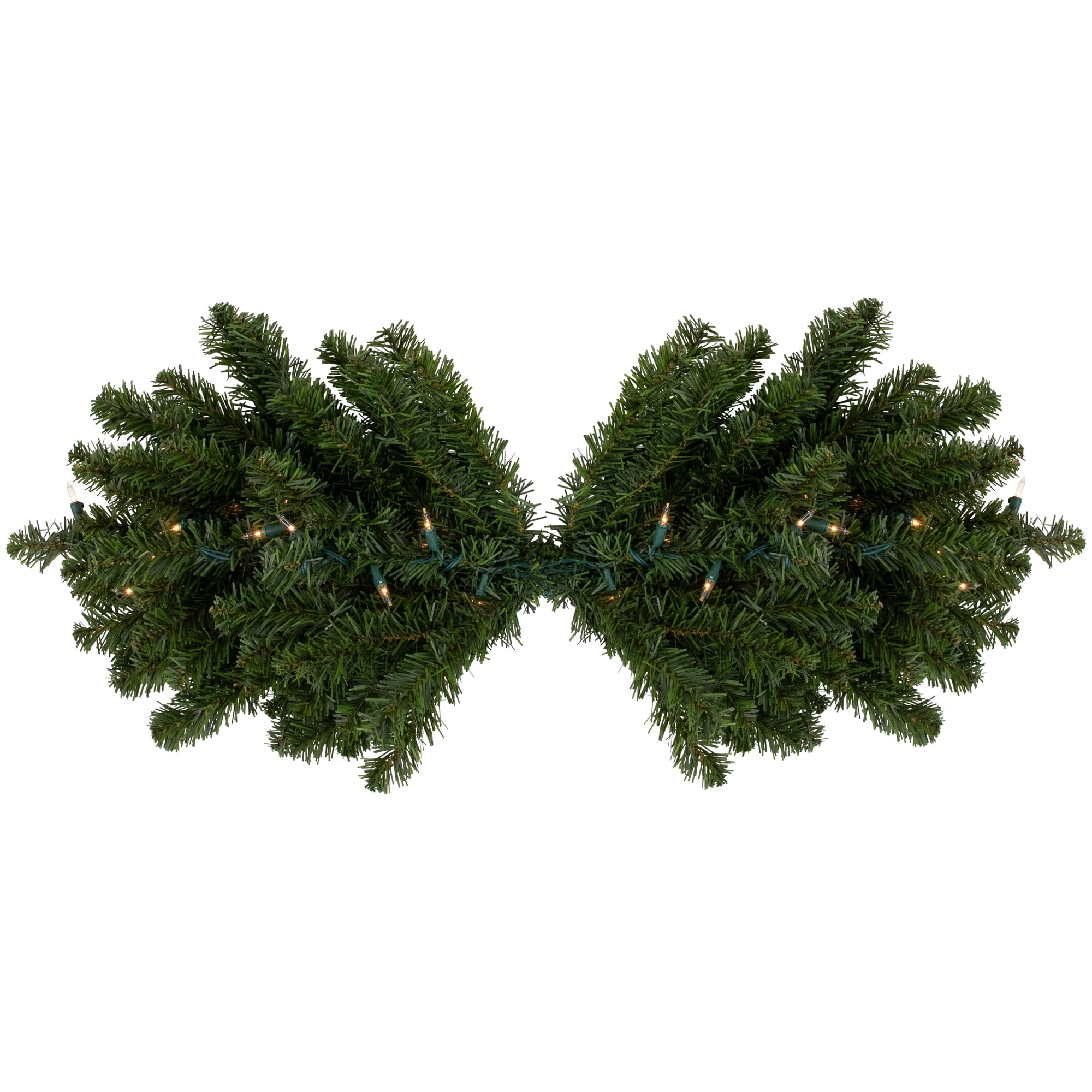 Enchanted Glow 32" Canadian Pine Pre-Lit Outdoor Christmas Swag