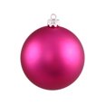 thumbnail image 1 of 32ct Magenta Pink Shatterproof Matte Christmas Ball Ornaments 3.25" (80mm), 1 of 1