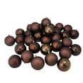 thumbnail image 1 of Northlight Shatterproof 4-Finish Christmas Ball Ornaments 3.25" (80mm) - Brown - 32ct, 1 of 4