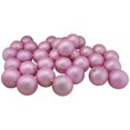 thumbnail image 1 of 32ct Matte Bubblegum Pink Shatterproof Christmas Ball Ornaments 3.25" (80mm), 1 of 4