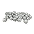thumbnail image 1 of 32ct Silver Shiny Shatterproof Christmas Ball Ornaments 3.25" (82mm), 1 of 3