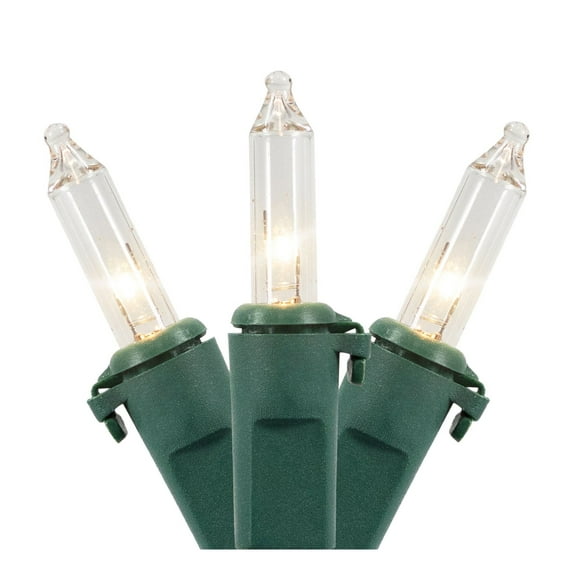Northlight Mini Incandescent Christmas Lights - Clear - 7' Green Wire - 35ct