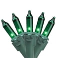 thumbnail image 1 of Northlight Mini Incandescent Christmas Lights - Green - 7' Green Wire - 35ct, 1 of 5