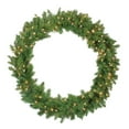 thumbnail image 1 of Northlight 36"" Pre-Lit Northern Pine Artificial Christmas Wreath - Clear Lights, 1 of 4