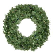 Northlight 36" Prelit LED Battery Operated Canadian Pine Artificial Christmas Wreath - Multi Lights