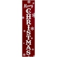 thumbnail image 1 of Northlight 36" Red and White "Merry Christmas" and Snowflake Porch Board Sign Decoration, 1 of 6