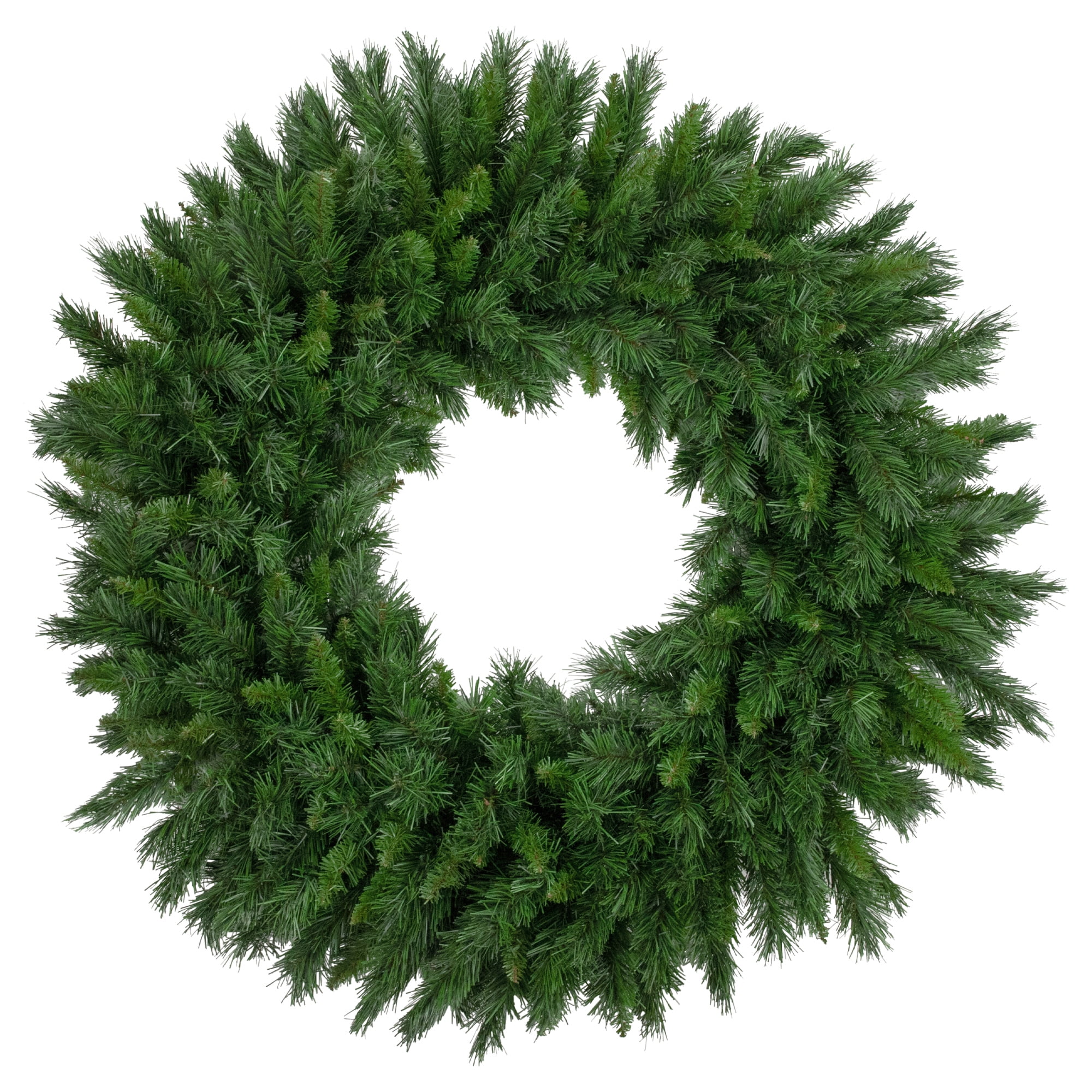 Northlight 25 in. Green Unlit Artificial Pine Heart Shaped Wreath