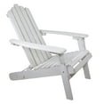 thumbnail image 1 of Northlight 36" White Classic Folding Wooden Adirondack Chair, 1 of 6