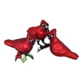 thumbnail image 1 of Northlight 3pc Matte Finish Cardinal Bird Glass Christmas Set 9" - Red, 1 of 2