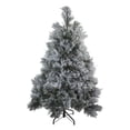 thumbnail image 1 of Northlight 4.5' Flocked Black Spruce Artificial Christmas Tree - Unlit, 1 of 5