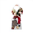 thumbnail image 1 of Northlight 4.5' Large Decorative Santa Claus Climbing Down Chimney with Lighted Lantern Christmas, 1 of 1