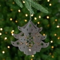thumbnail image 1 of Northlight 4.5" Prelit Gray Cut Out Tree Christmas Ornament, 1 of 6