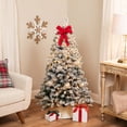 thumbnail image 1 of Northlight 4.5' Prelit Artificial Christmas Tree Flocked Winema Pine - Clear Lights, 1 of 9