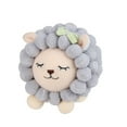thumbnail image 1 of 4.75" Gray and Pink Plush Baby Lamb Spring Easter Decor, 1 of 3