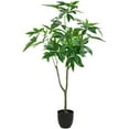 thumbnail image 1 of Northlight 4' Artificial Unbraided Potted Green Money Tree, 1 of 7