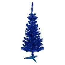 Northlight 4' Blue Artificial Tinsel Christmas Tree, Unlit