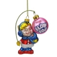 thumbnail image 1 of 4" Candy Lane Charms Blow Pop Girl Original Bubblegum-Filled Lollipop Glass Christmas Ornament, 1 of 2