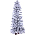 thumbnail image 1 of Northlight 4' Flocked Winter Alpine Slim Artificial Christmas Tree, Unlit, 1 of 2