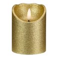 thumbnail image 1 of Northlight 4" LED Gold Glitter Flameless Christmas Decor Candle, 1 of 5