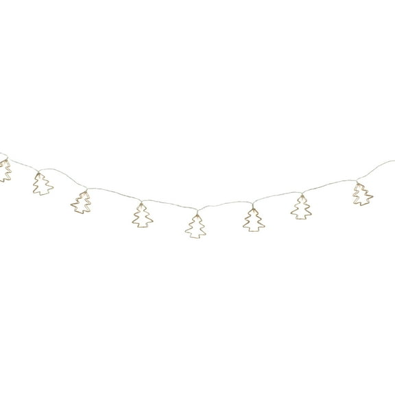Northlight LED Lighted Mini Tree Christmas Garland - 5.25' - Warm White Lights