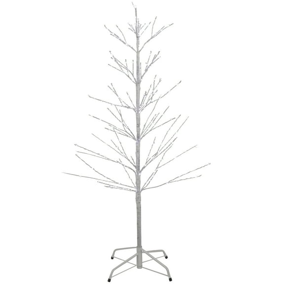 Northlight 4' LED Lighted White Birch Christmas Twig Tree - Pure White Lights