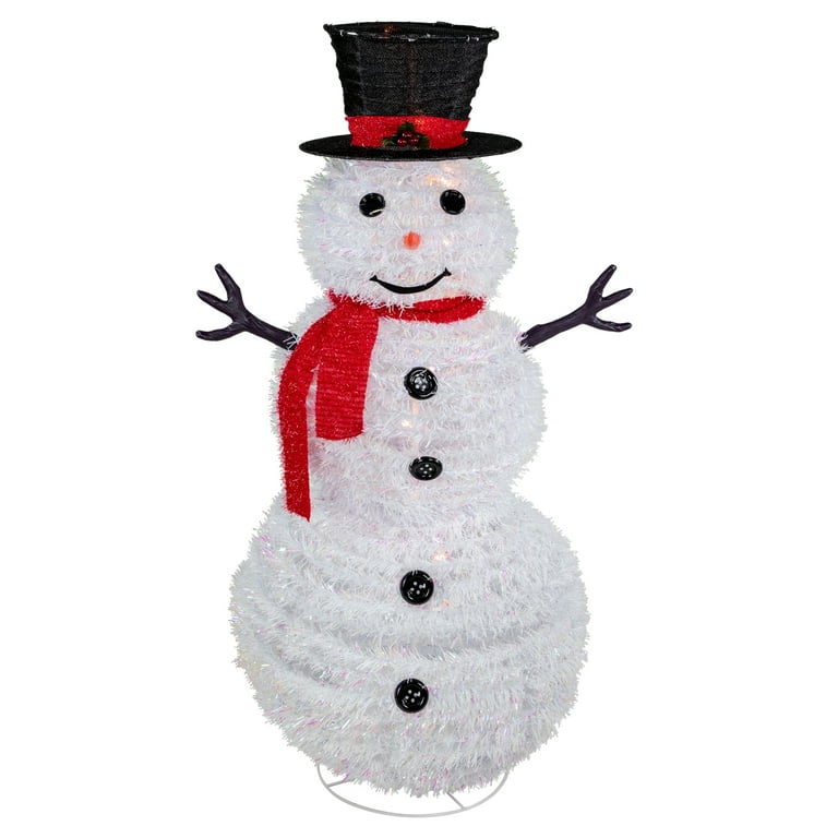 Ri　SnowMan Northlight 4' Lighted Pop-Up Snowman Outdoor Christmas