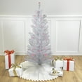 thumbnail image 1 of Northlight 4' Pre-lit White Iridescent Pine Artificial Christmas Tree - Pink Lights, 1 of 6