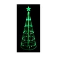 thumbnail image 1 of Northlight 4' Prelit Artificial Christmas Tree LED Light Show Cone Outdoor Decoration - Green Lights, 1 of 5