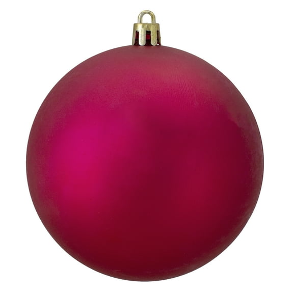 Northlight 4" Shatterproof Matte Christmas Ball Ornament - Pink