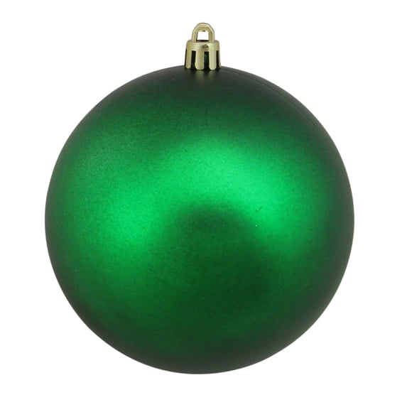 Northlight 4" Shatterproof Matte Christmas Ball Tree Ornament - Green