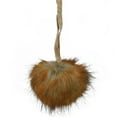 thumbnail image 1 of Northlight Furry Plush Christmas Ball Ornament - 4" - Copper and Beige, 1 of 3