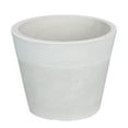 thumbnail image 1 of Northlight 4" White Ribbed Rim Round Eco-Friendly Flower Planter, 1 of 1