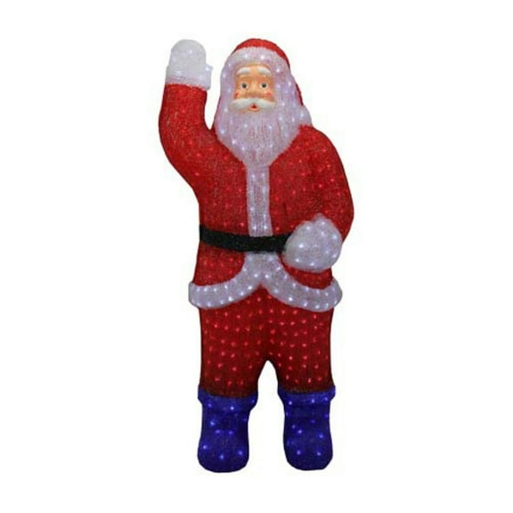 Northlight 4 ft. Pre-Lit Acrylic Santa Claus Christmas Display