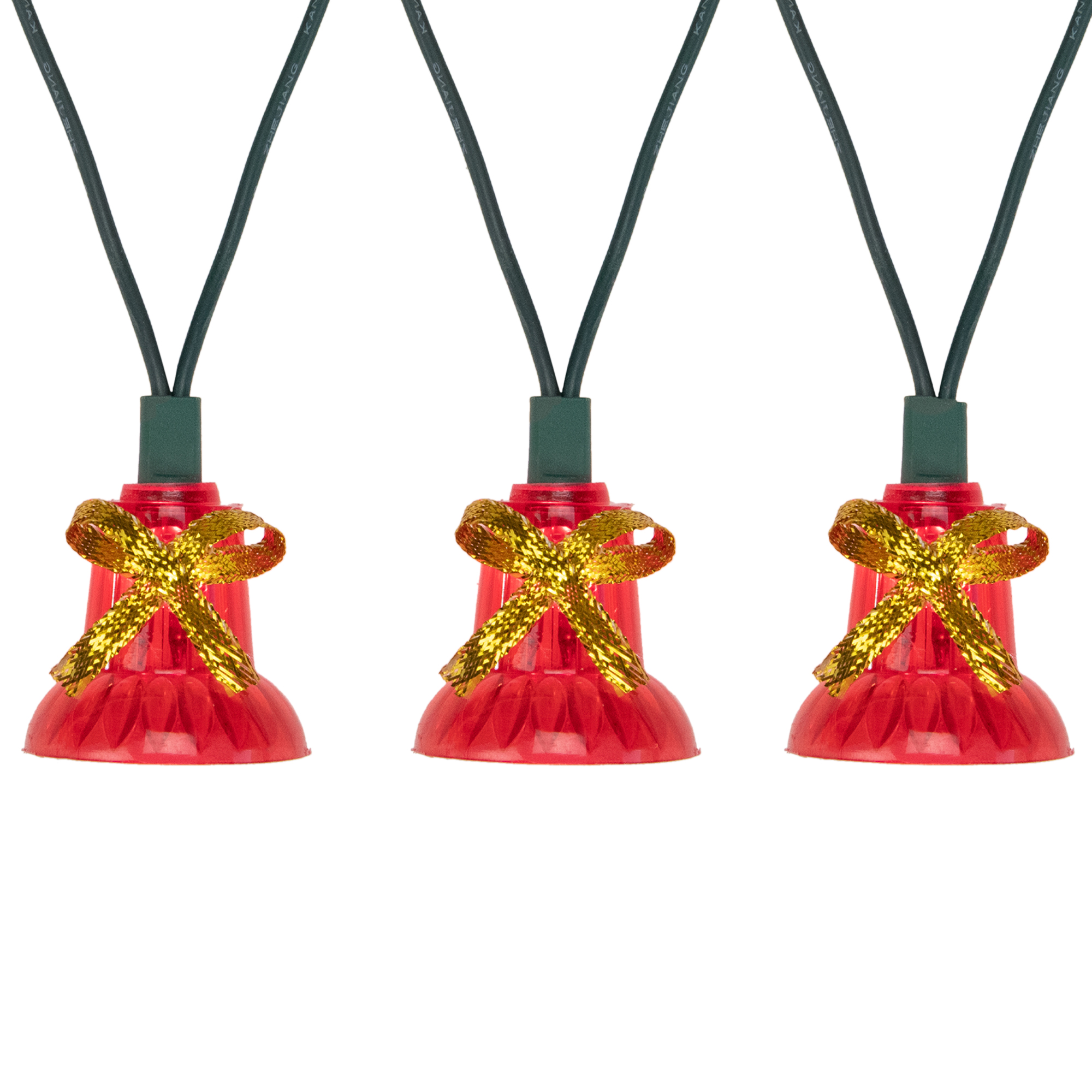Northlight 40-Count Musical Bells Multi-Function Christmas Lights, 13ft Green Wire - image 1 of 4
