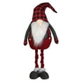 thumbnail image 1 of Northlight 41-Inch LED Lighted Red and Black Plaid Extendable Gnome Christmas Figure - 41", 1 of 5