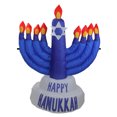 thumbnail image 1 of Northlight 42" Pre-Lit Inflatable Outdoor Hanukkah Menorah - Blue/Orange, 1 of 2