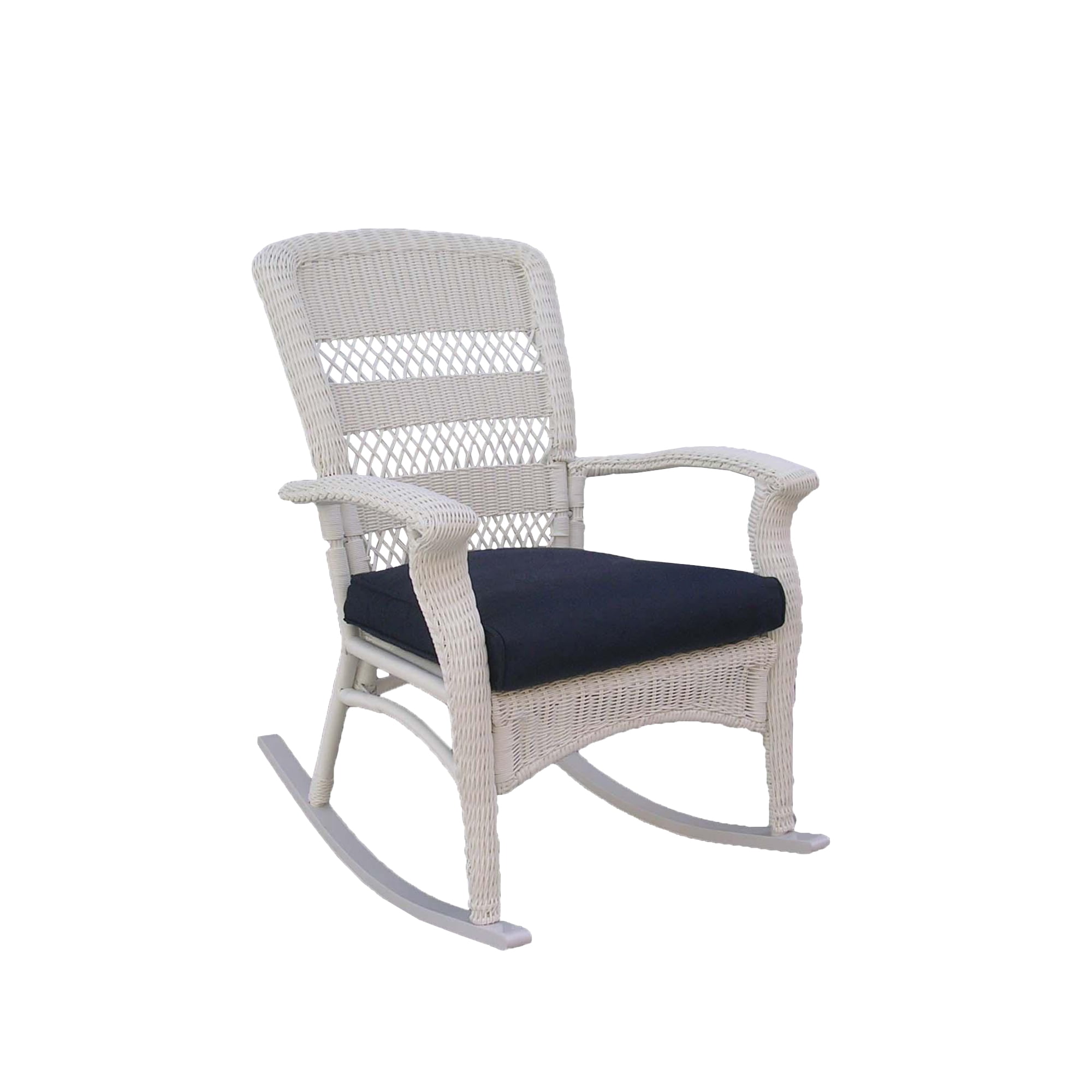 White resin wicker rocking chair new arrivals