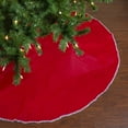 thumbnail image 1 of Northlight 48" Red and White Shell Reversible Christmas Tree Skirt, 1 of 3