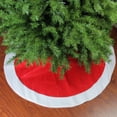 thumbnail image 1 of Northlight 48" Red and White Traditional Christmas Tree Skirt, 1 of 3