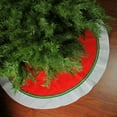 thumbnail image 1 of Northlight 48" Red with White Trim Christmas Tree Skirt, 1 of 3