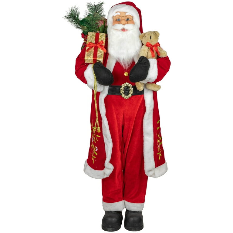 ☆約71cm☆Standing FABRIC SANTA サンタクロース 人形 Amazon.com