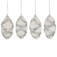 thumbnail image 1 of Northlight 4ct Holographic Sequined and Beaded Shatterproof Christmas Finial Ornament Set 4.5" -, 1 of 4